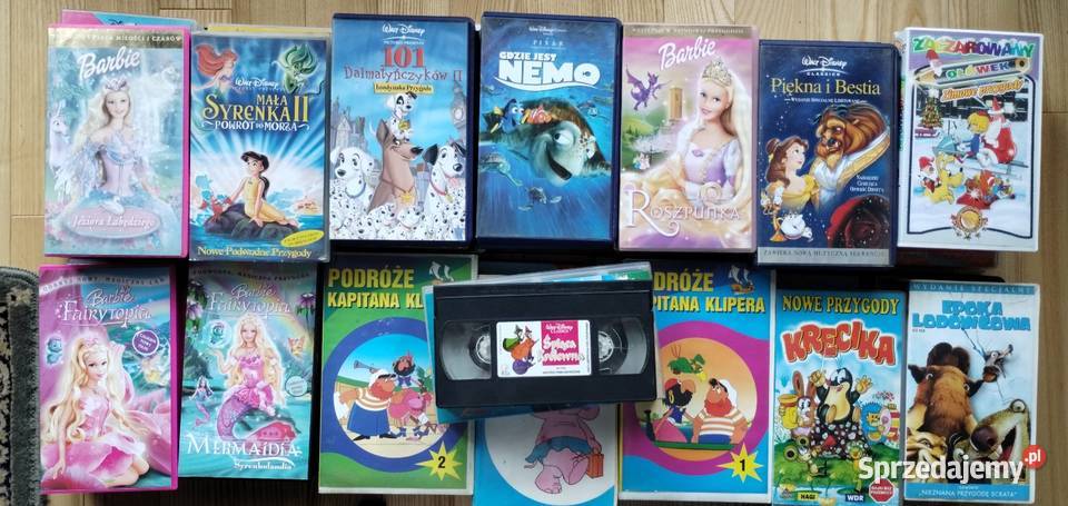 Bajki dzieci na kasetach VHS