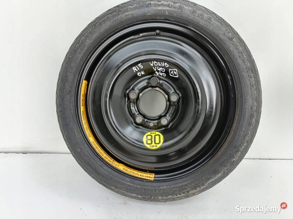 KOŁO ZAPASOWE DOJAZDOWE 11570 R15 Volvo S70 V70 Rudka