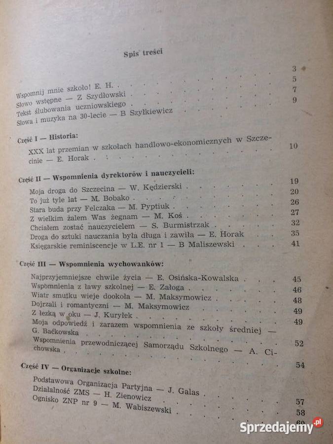 3666 30 Lecie Technikum Handlowego I Liceum Szczecin sprzedam