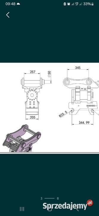 Powertilt hydrauliczny do CAT 416 Biłgoraj