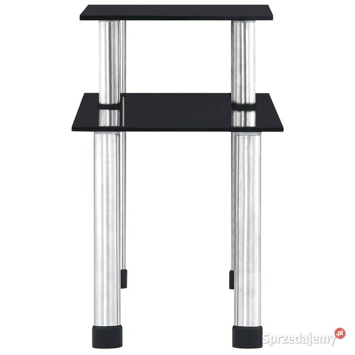 vidaXL Półka kuchenna czarne hartowane szkło Warszawa