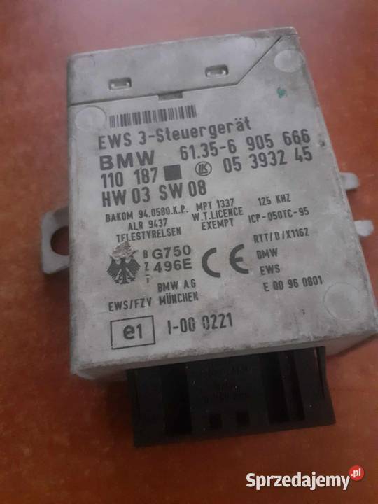 BMW E46 Moduł immobilizer EWS 61356 905 666 osobowe