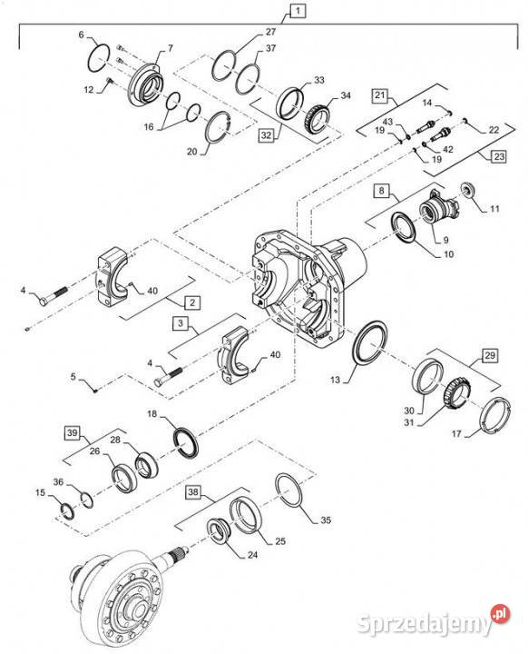 Holland T6090 Łoźysko rolkowe stoźkowe 5398mm Jastrzębniki
