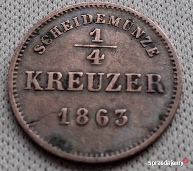 SCHWARZBURG RUDOLSTODT 14 KRAJCARA1863 r Legionowo