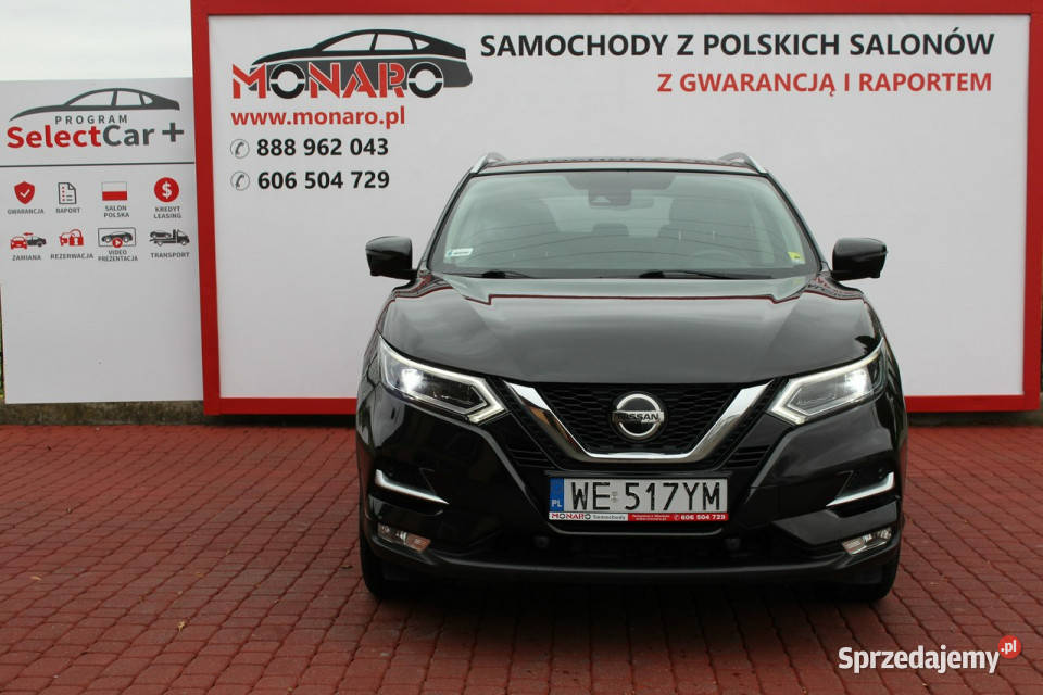 Nissan Qashqai TEKNA 13 DiGT 140 Salon Polska czarny Qashqai Włocławek sprzedam