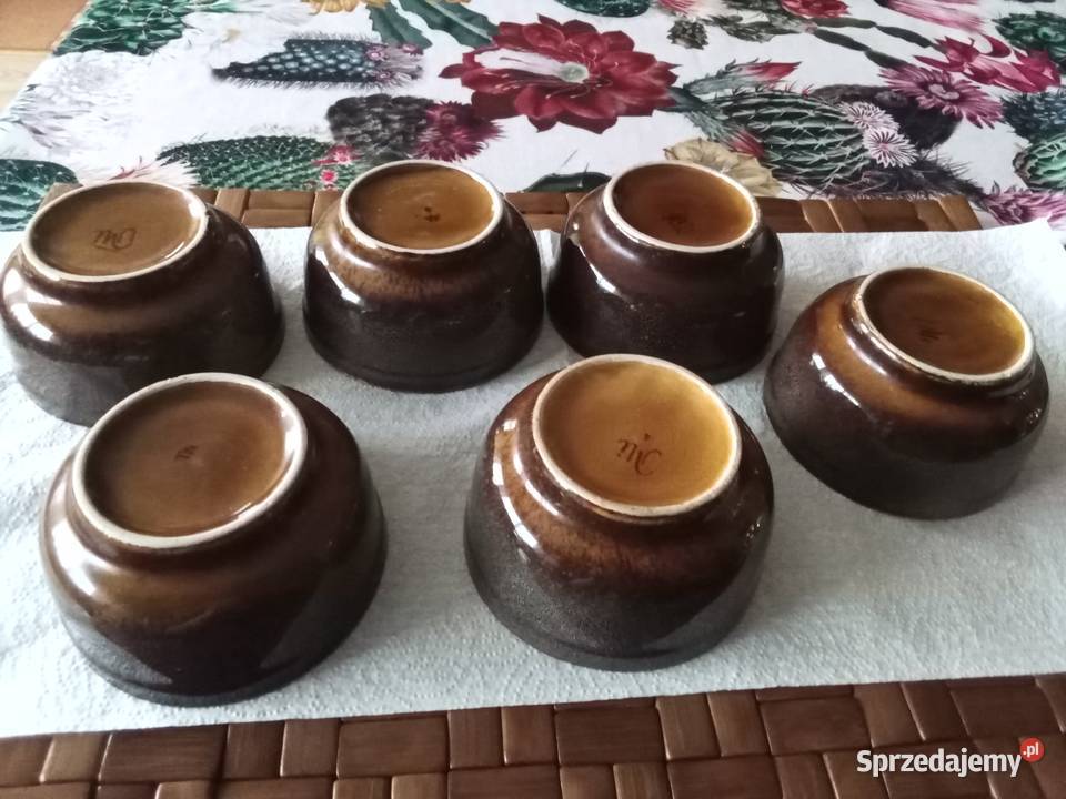 Prl miseczki Mirostowice Sadulski 6 Ceramika i szkło Łódź sprzedam
