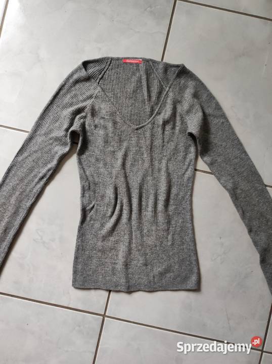 kaszmirowy sweter sweterek szary mięciutki Inny wzór świętokrzyskie Kielce sprzedam
