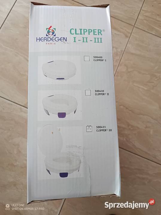 Nakładka podwyższająca na sedes z klapą Pamiątkowo sprzedam