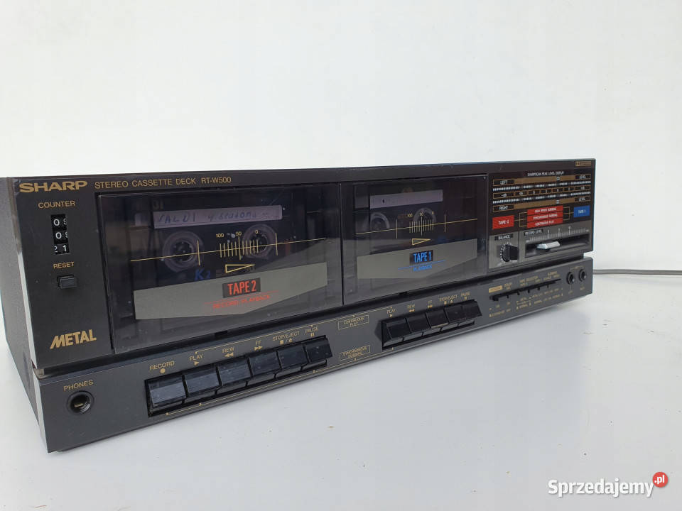 sharp RT W500 Stereo Cassette Deck magnetofon Międzychód