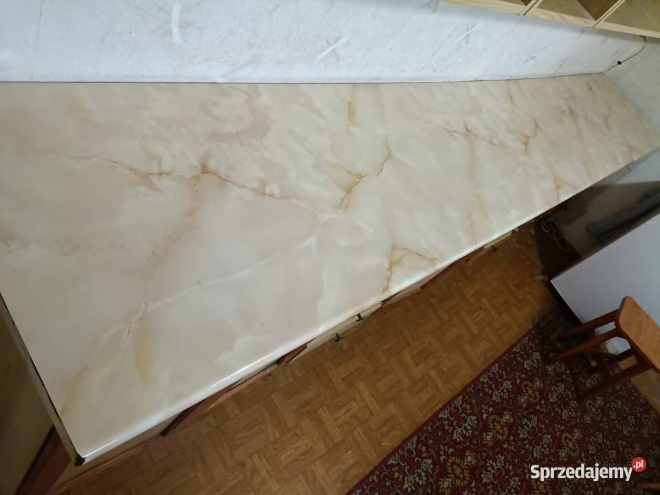 Blat kuchenny laminowany marmur piaskowiec długi Łódź