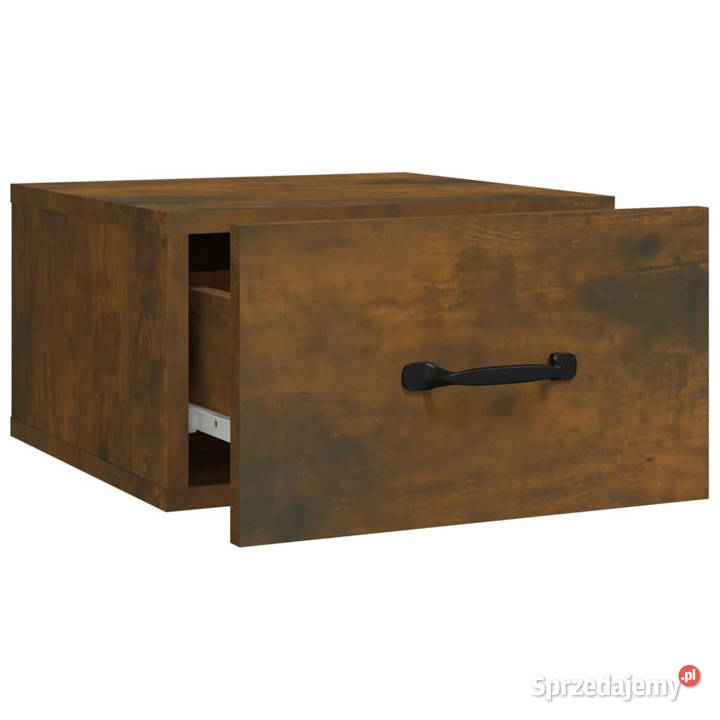 Wisząca szafka nocna przydymiony dąb 35x35x20 mazowieckie Warszawa