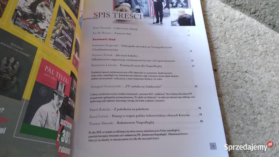 Biuletyn IPN 112020 Zostawić ślad miesięcznik Gdańsk sprzedam