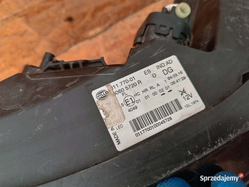 LAMPA LEWY PRZÓD REFLEKTOR EU 60605720R RENAULT Nowy Tomyśl