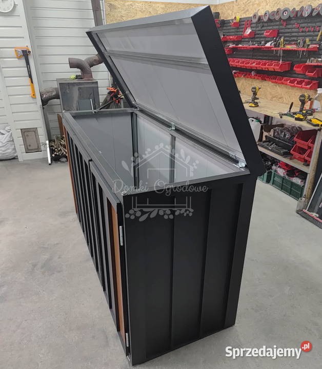 Zabudowa koszy na śmieci wiata śmietnikowa Cieszyn