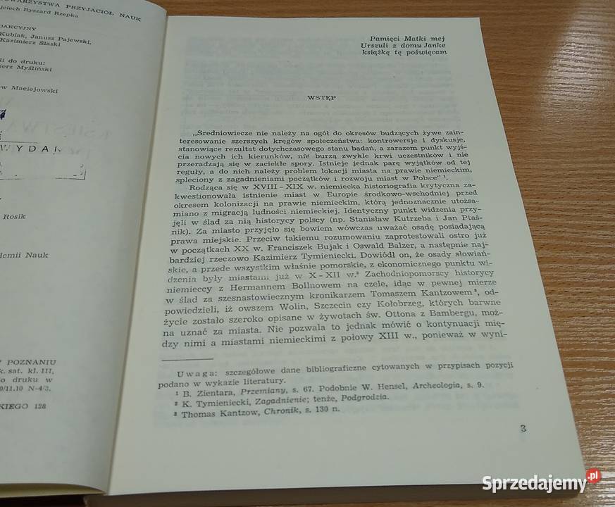 Miasta księstwa szczecińskiego do połowy XIV Rok wydania 1987 Książki naukowe i popularnonaukowe Gdańsk