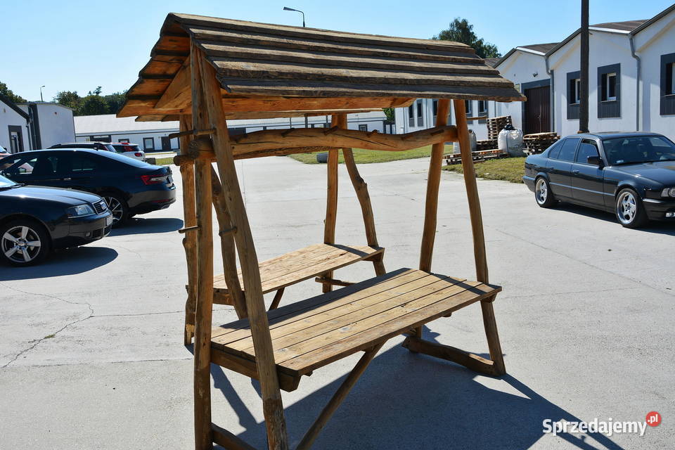 Stoiska Stragany Drewniane Stół Wiejski Drewno