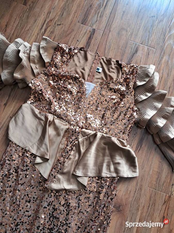 nowa długa sukienka w cekiny rozmiar XL brak Sandomierz sprzedam