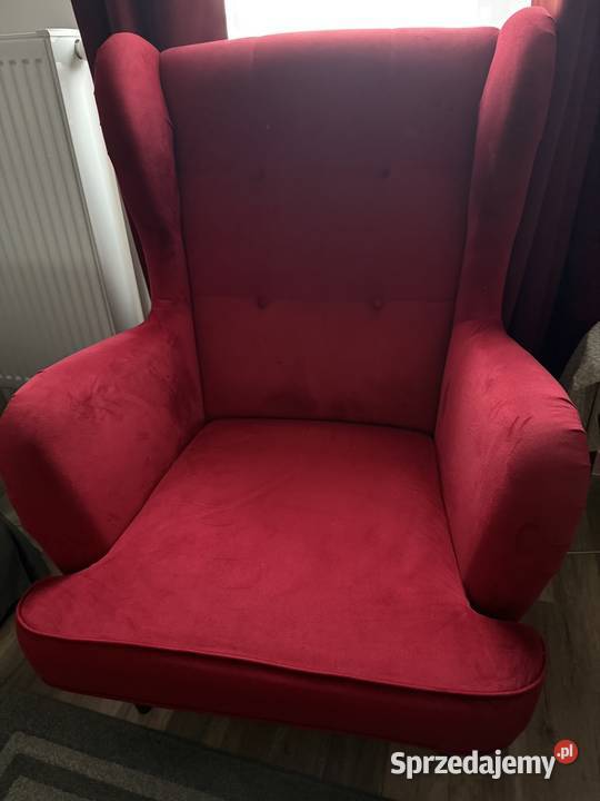 Fotel uszak nowy Agata Meble czerwonybordowy sprzedam