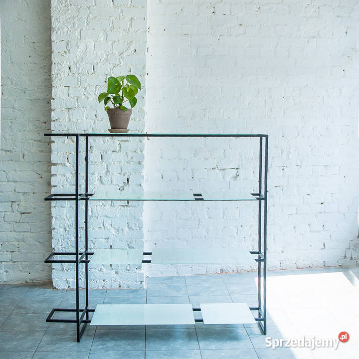 Konsola loft szkło półka 110cm Konsole łódzkie Radomsko