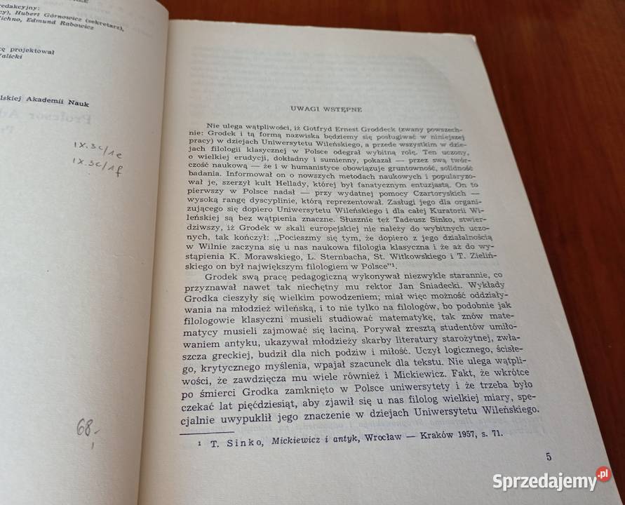Gotfryd Ernest Groddeck profesor Adama Gdańsk