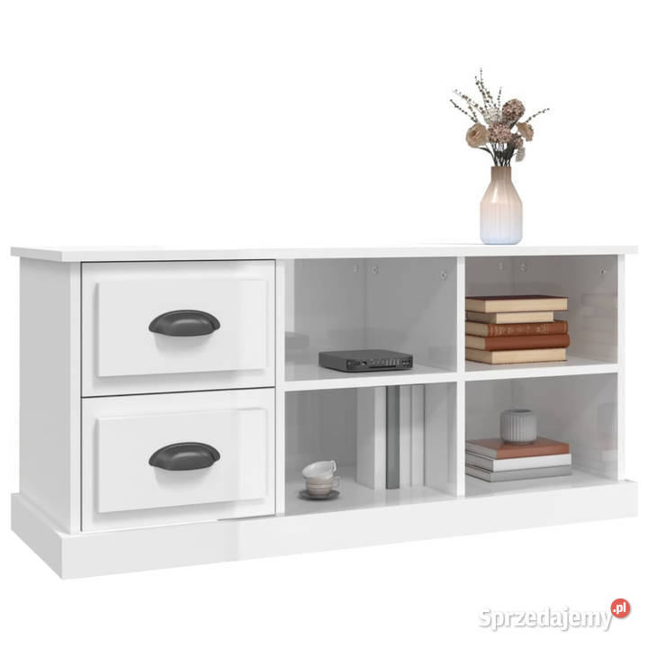 Szafka pod TV wysoki połysk biała 102x355x475 Warszawa sprzedam