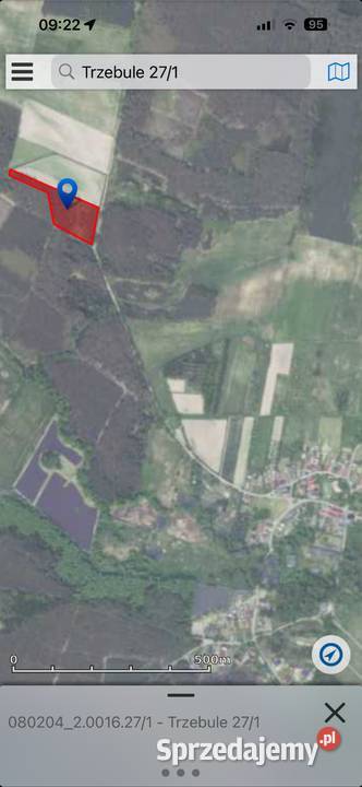 działka w otulinie lasu Trzebule