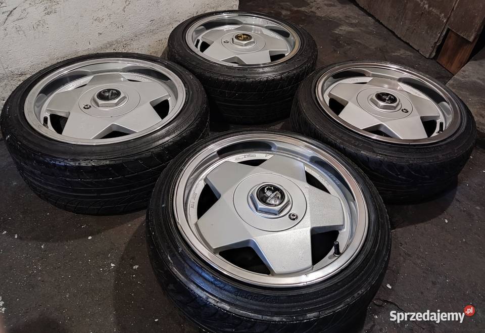 Borbet A 15 7J 4x98 polerowane ranty opony sprzedam