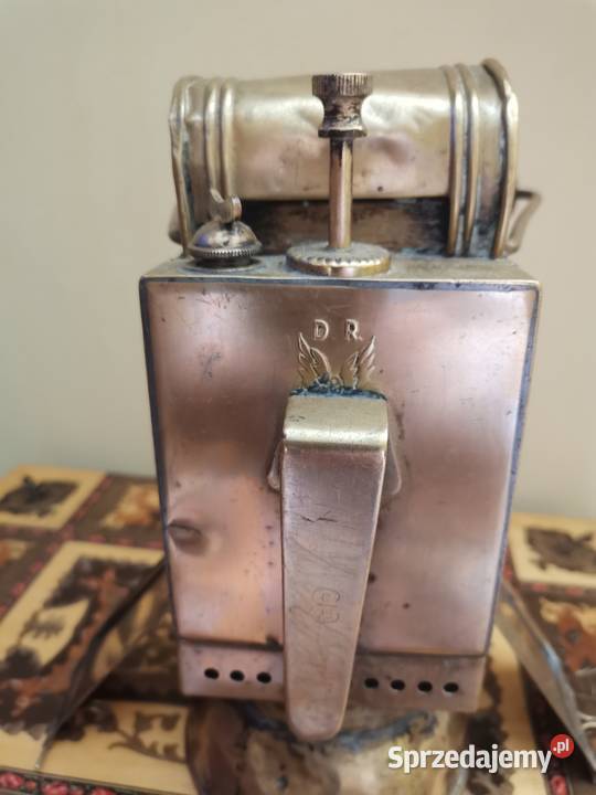 Stara lampa kolejowa Art Deco Lampy stołowe i nocne Kraków