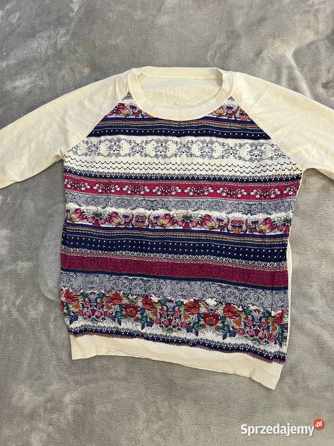 Sweter bluzka z długim rękawem bez kaptura Jasło