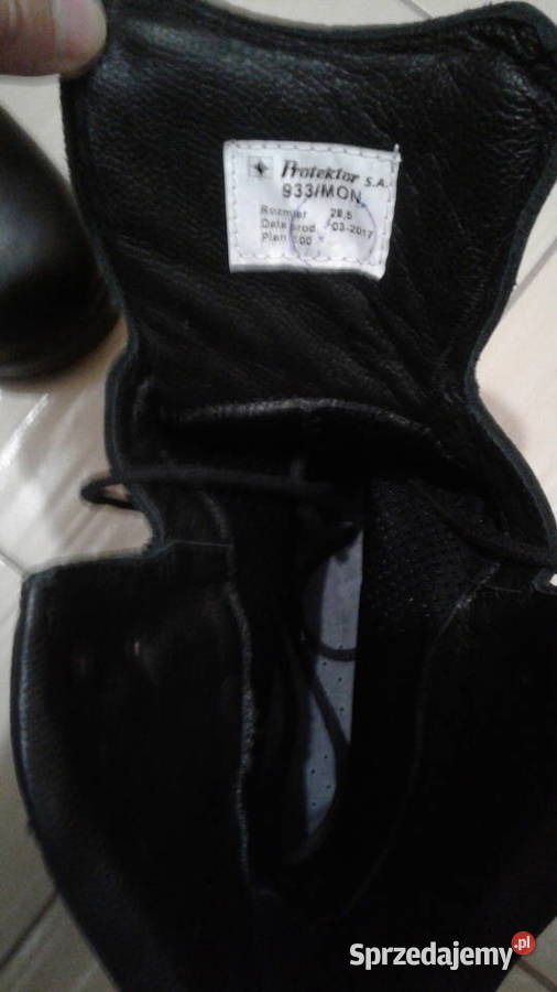 Buty wojskowe zimowe czarne nowe PROTEKTOR 265 Ostrołęka sprzedam
