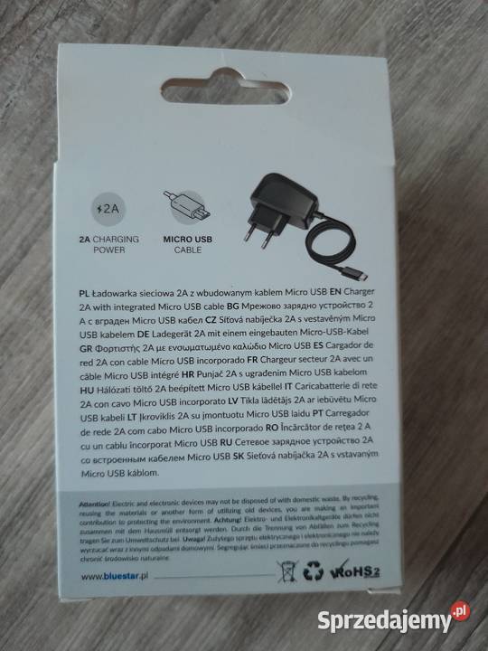 Ładowarka sieciowa Blue Star Lite z kablem micro małopolskie Wieliczka