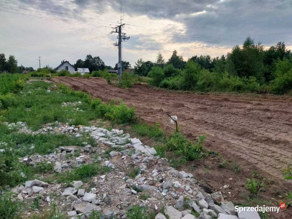 Działąki Budowlane Podłęż 65m