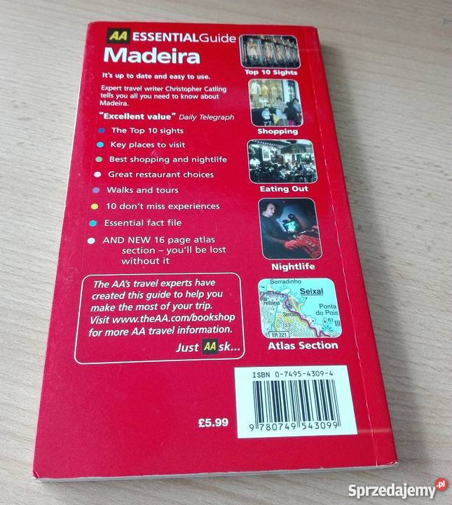 The AA Essential Guide Madeira Catling 2007 Mapy i przewodniki pomorskie Gdańsk