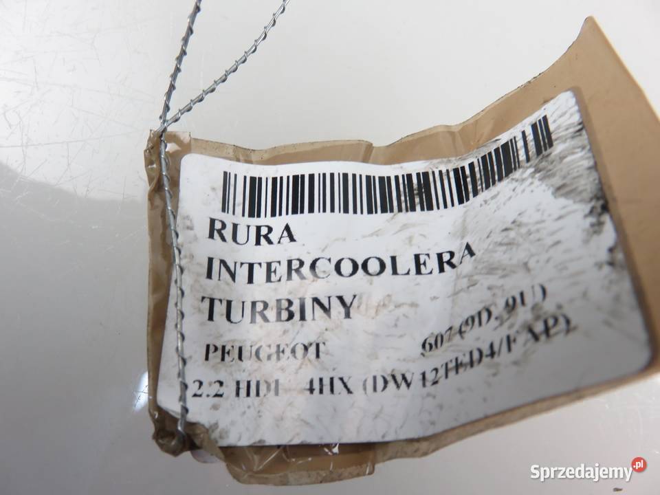 RURA INTERCOOLERA PEUGEOT 607 HSR20318
