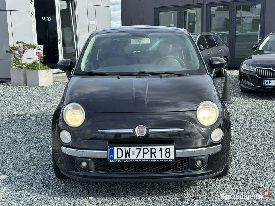 Fiat 500 14 16V 100 Sport 2008r szyberdach elektryczne lusterka dolnośląskie Wojkowice