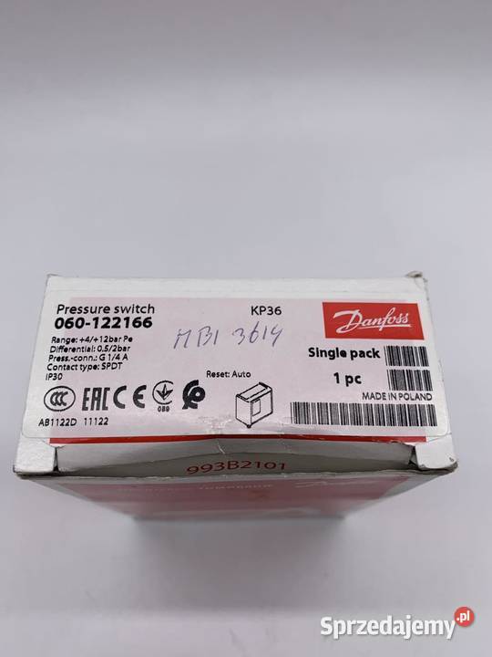 Danfoss 060122166 Przełącznik ciśnieniowy mazowieckie Warszawa