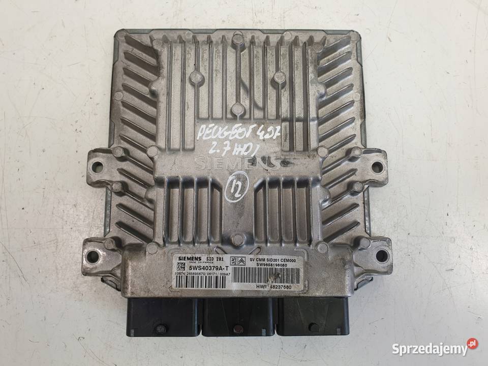 PEUGEOT 407 KOMPUTER SILNIKA 5WS40379A sterownik osobowe