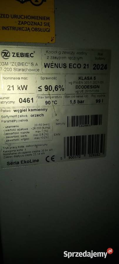 Piec CO Zębiec wenus 21kw Zakopane sprzedam