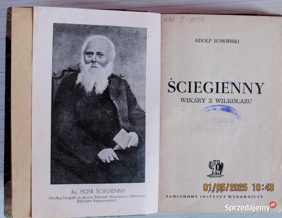 Popularna opowieść o księdzu Ściegienym z 1948 lubelskie Bychawka Trzecia