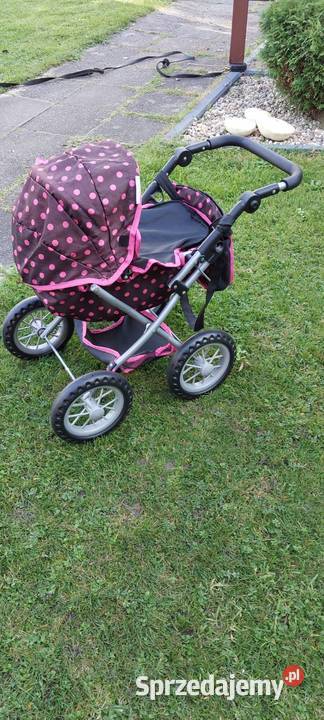 Głęboki wózek lalek marki Kinderplay z torbą Lalki i akcesoria śląskie Poczesna sprzedam