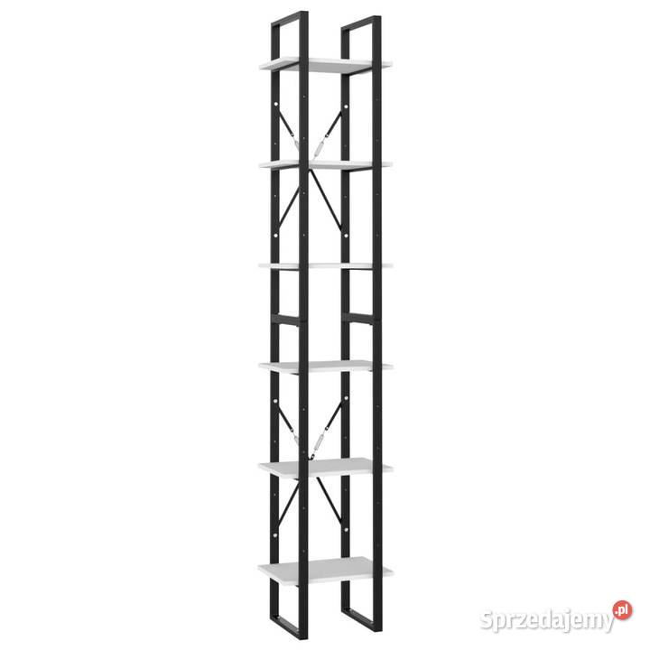 Regał na książki biały 40x30x210 materiał