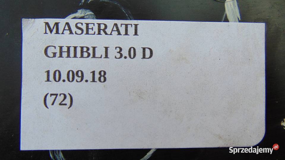 WENTYLATOR OBUDOWA MASERATI GHIBLI 30D wielkopolskie Nowy Tomyśl