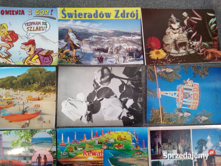 Stare widokówki czyste nieopisane Kąty Wrocławskie