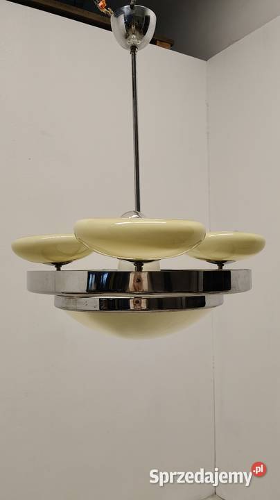 lampa wisząca sufitowa art Deco vintage lata Radomsko