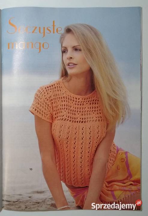 Dama w swetrze 82004 szydełko druty Czasopisma pomorskie Gdańsk