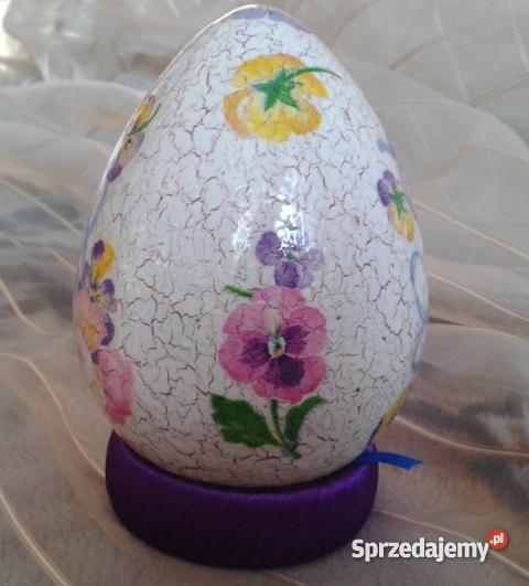 Jajko 12 wielkanocne pisanka decoupage REKODZIEL