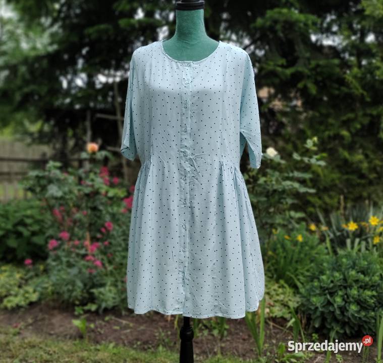 Sukienka Carry XL 42 XXL 44 zielona turkusowa Szczecin