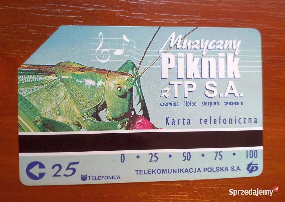 MUZYCZNY PIKNIK Z TP SA KARTA TELEFONICZNA Piszczac