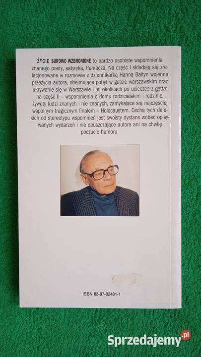 Życie surowo wzbronione Antoni Marianowicz Warszawa