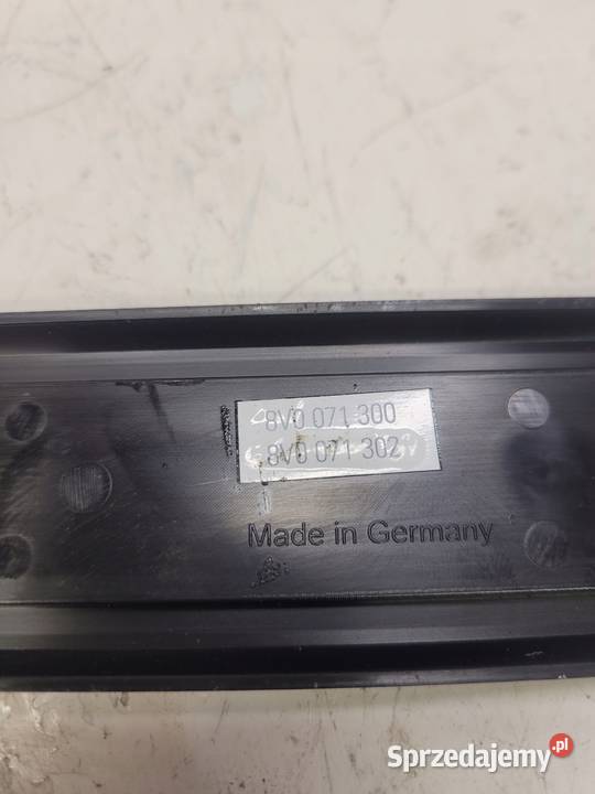 LISTWA PROGOWA PODŚWIETLANA AUDI A3 8V 8V0071302 osobowe Listwy i nakładki śląskie Przystajń